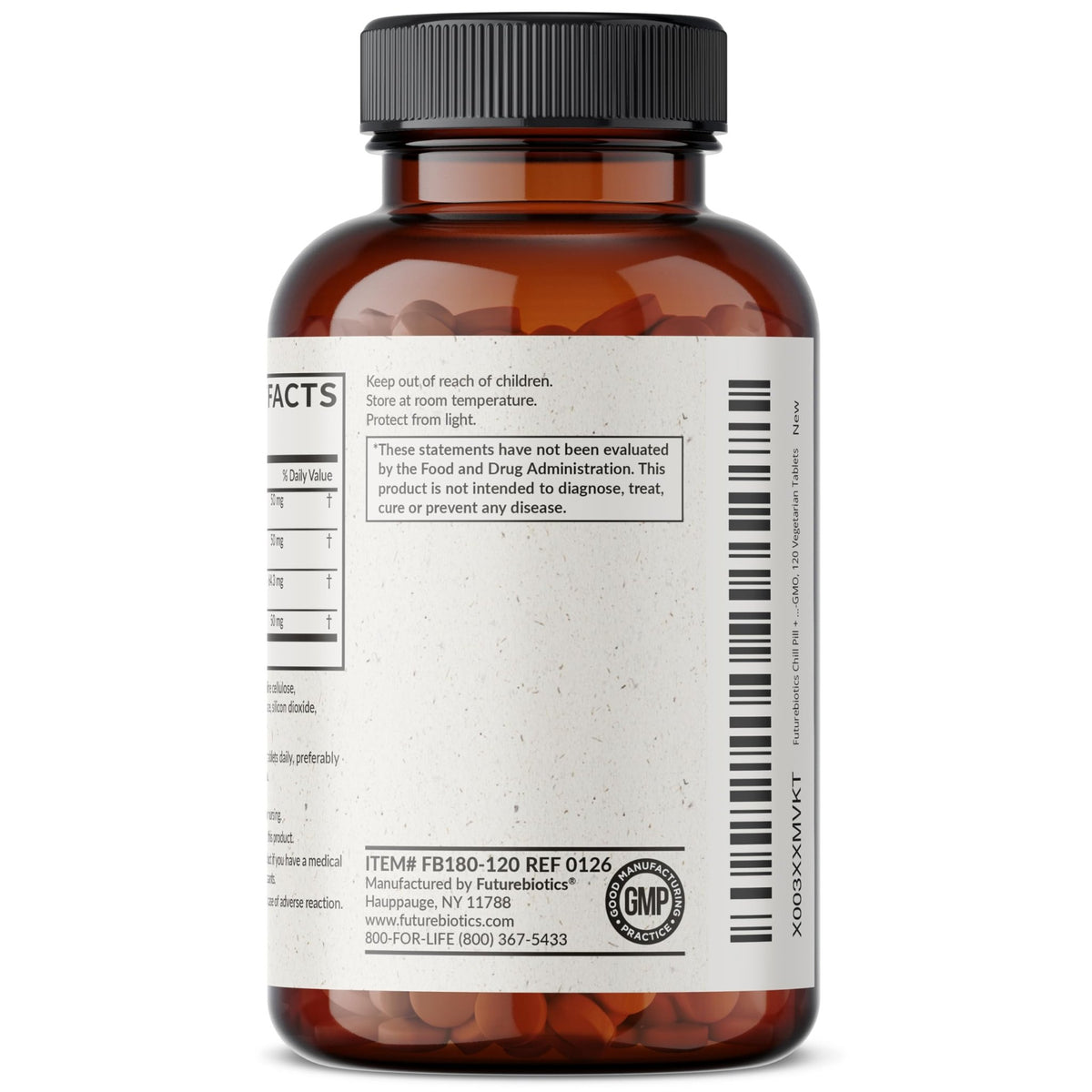 Futurebiotics Chill Pill + Ashwagandha, Rhodiola, St. John’s Wort, & L-Theanine - Non-GMO, 120 Vegetarian Tablets - FENGGESTORE20