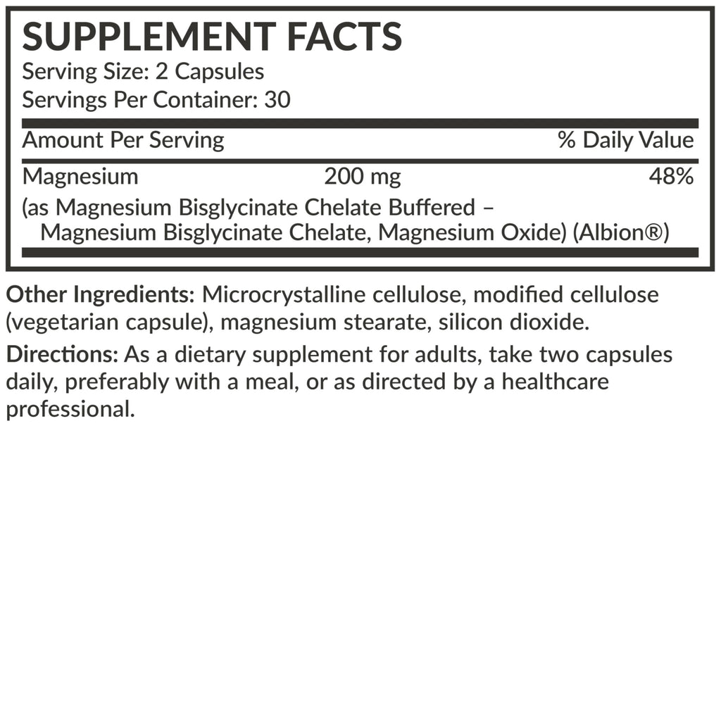 Futurebiotics Magnesium Glycinate 200 MG per Serving Chelated for High Absorption, Gentle On Stomach, Non-GMO, 60 Vegetarian Capsules - FENGGESTORE20