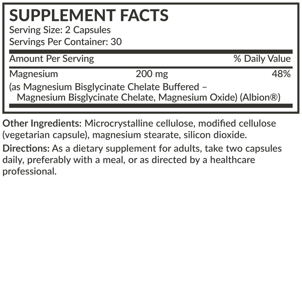 Futurebiotics Magnesium Glycinate 200 MG per Serving Chelated for High Absorption, Gentle On Stomach, Non-GMO, 60 Vegetarian Capsules - FENGGESTORE20