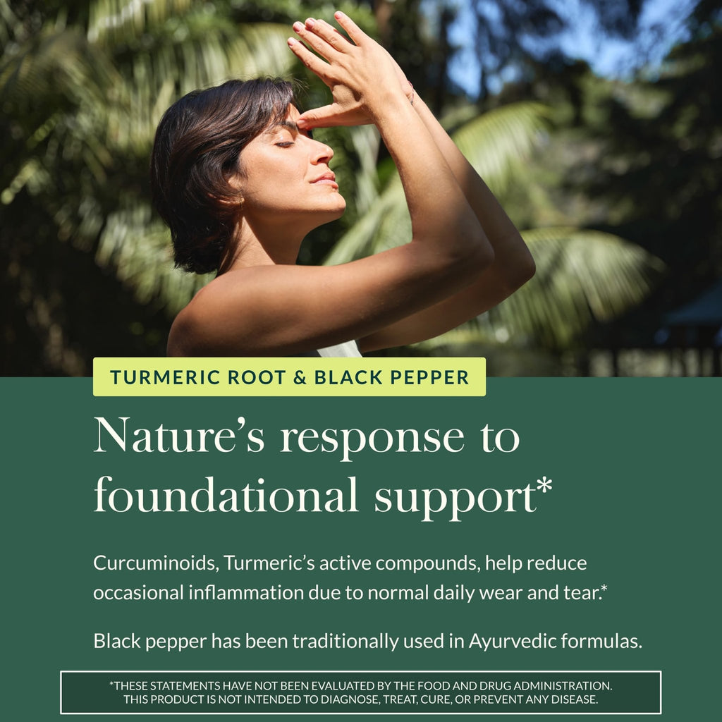 Gaia Herbs Turmeric Supreme Extra Strength - Supports Occasional Discomfort from Normal Wear & Tear* - with Turmeric Curcumin & Black Pepper - FENGGESTORE20