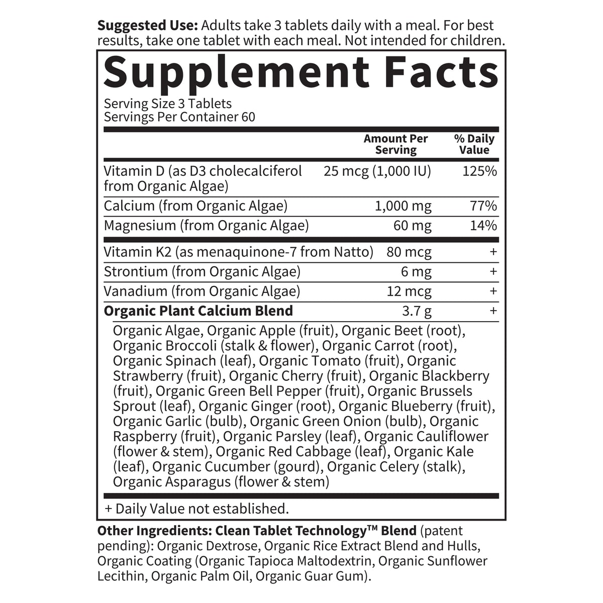 Garden of Life Calcium Supplement with Magnesium & Organic Vitamin D3 K2, Made from Whole Foods, Gluten-Free, 180 Count - FENGGESTORE20