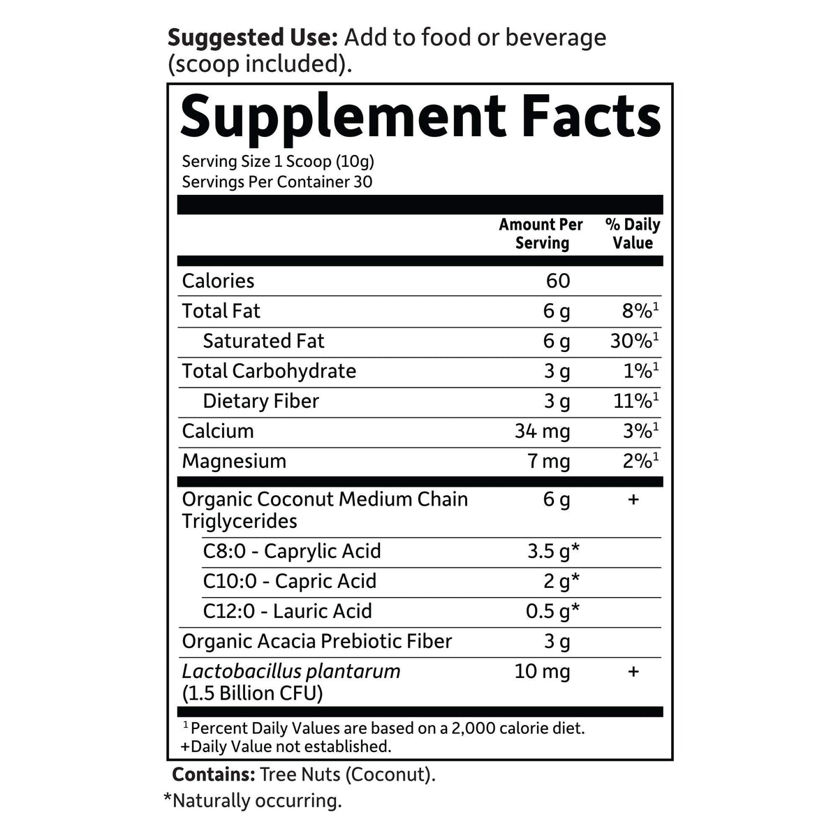 Garden of Life Dr. Formulated Keto Organic MCT Powder - 30 Servings, 6g MCTs from Coconuts plus Prebiotic Fiber & Probiotics - FENGGESTORE20