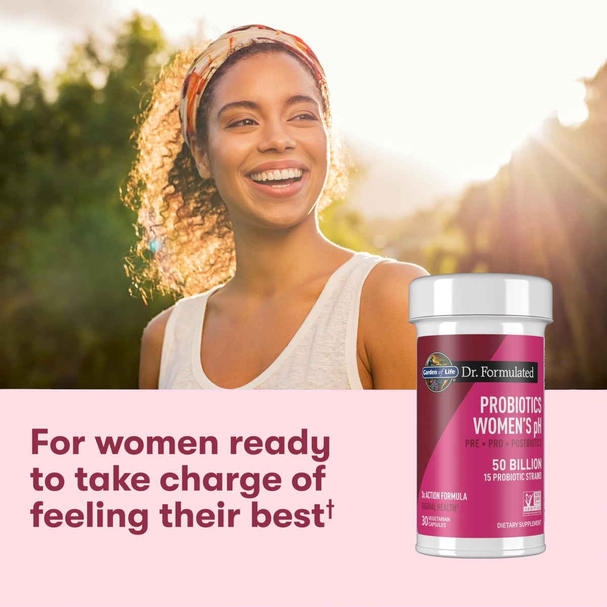 Garden of Life Dr Formulated Once Daily 3-in-1 Complete Prebiotics, Postbiotics & Probiotics for Women, PRE + PRO + POSTBIOTIC Supplement for Women’s Digestive - FENGGESTORE20