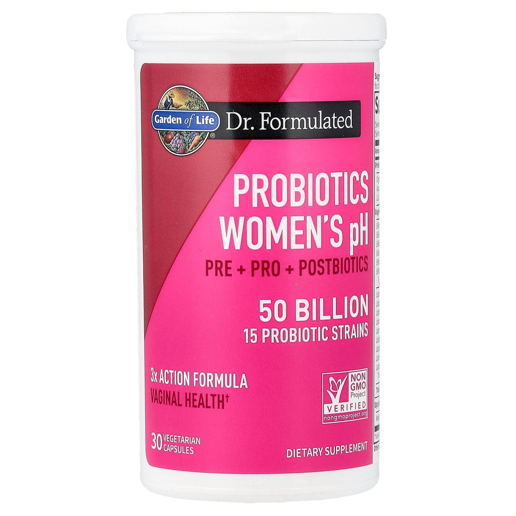 Garden of Life Dr Formulated Once Daily 3-in-1 Complete Prebiotics, Postbiotics & Probiotics for Women, PRE + PRO + POSTBIOTIC Supplement for Women’s Digestive - FENGGESTORE20