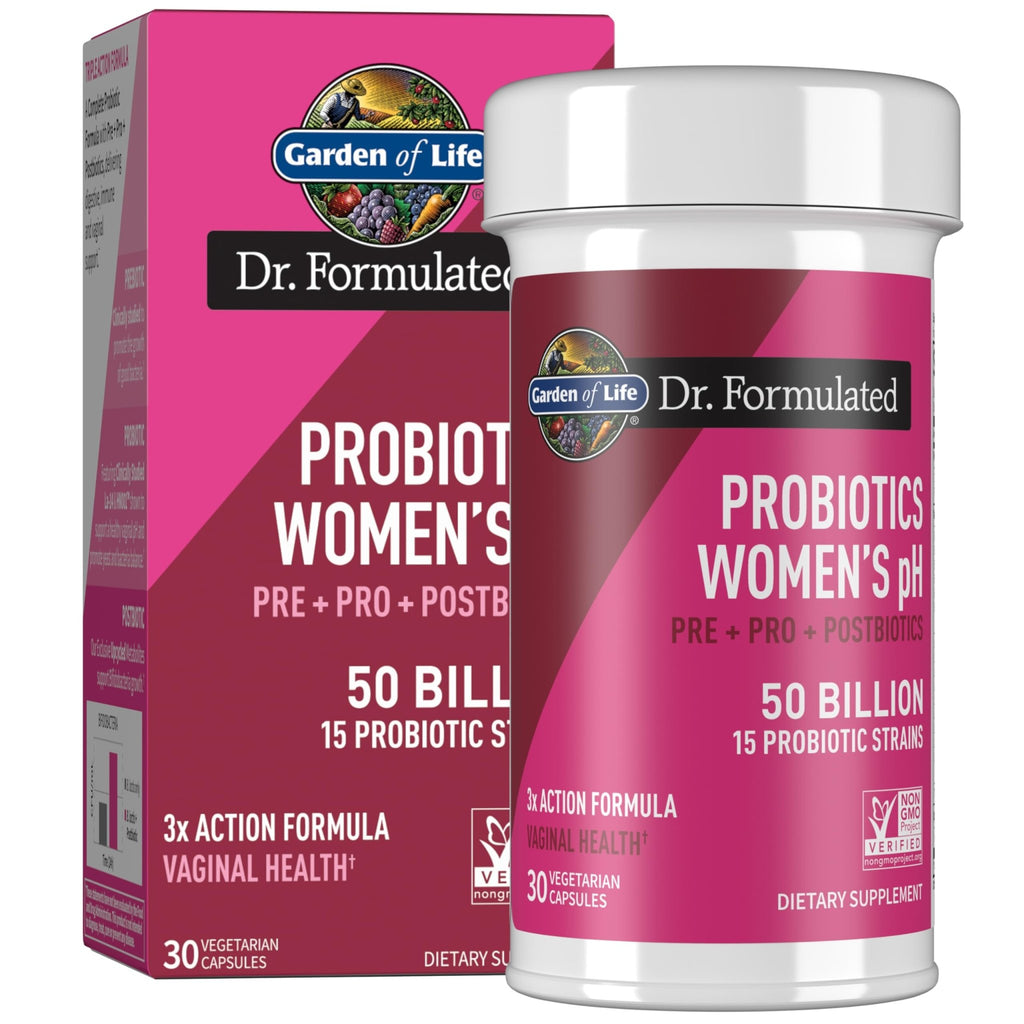 Garden of Life Dr Formulated Once Daily 3-in-1 Complete Prebiotics, Postbiotics & Probiotics for Women, PRE + PRO + POSTBIOTIC Supplement for Women’s Digestive - FENGGESTORE20