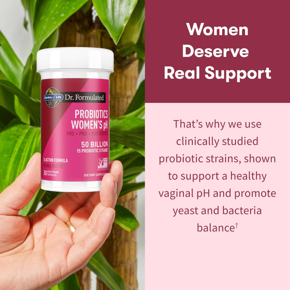 Garden of Life Dr Formulated Once Daily 3-in-1 Complete Prebiotics, Postbiotics & Probiotics for Women, PRE + PRO + POSTBIOTIC Supplement for Women’s Digestive - FENGGESTORE20