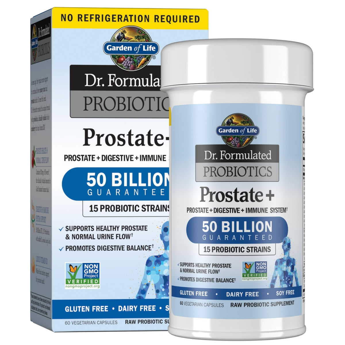 Garden of Life Dr. Formulated Probiotics Prostate+ - Acidophilus and Probiotic Supports Healthy Prostate and Digestive Balance - Shelf Stable - FENGGESTORE20