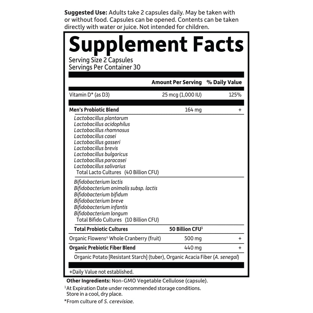 Garden of Life Dr. Formulated Probiotics Prostate+ - Acidophilus and Probiotic Supports Healthy Prostate and Digestive Balance - Shelf Stable - FENGGESTORE20
