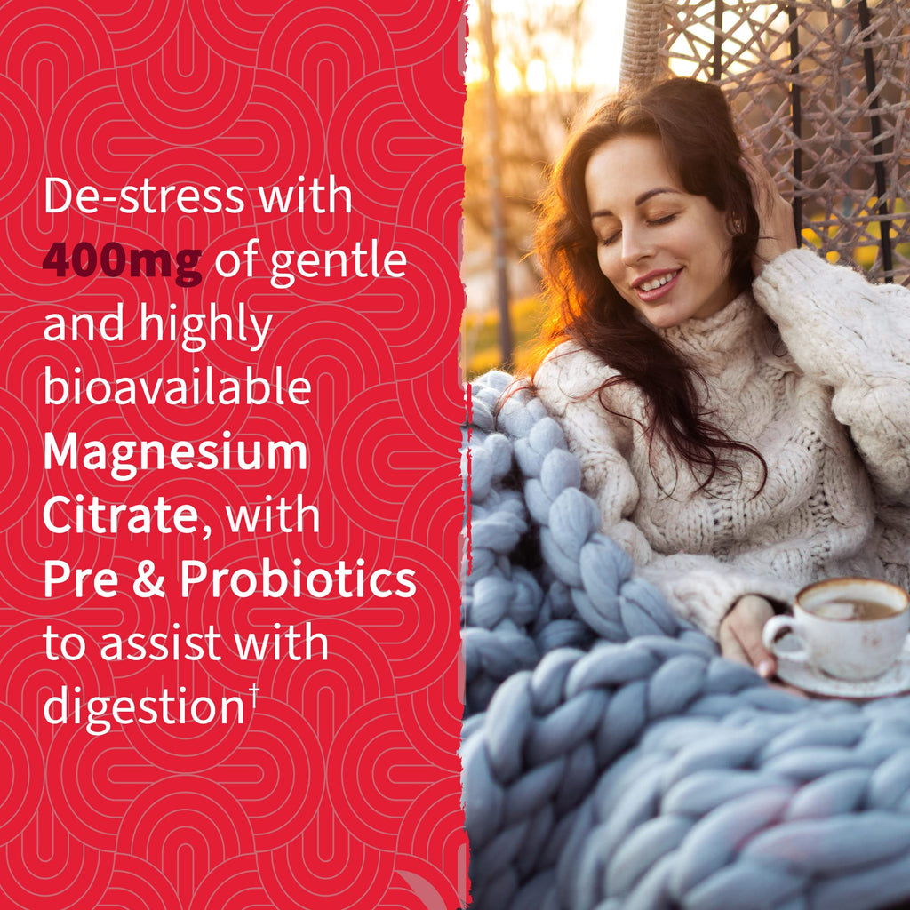 Garden of Life Magnesium Citrate Supplement Gummies with Prebiotics & Probiotics for Stress, Sleep & Recovery - Vegan, Gluten Free, Kosher, Non-GMO - FENGGESTORE20