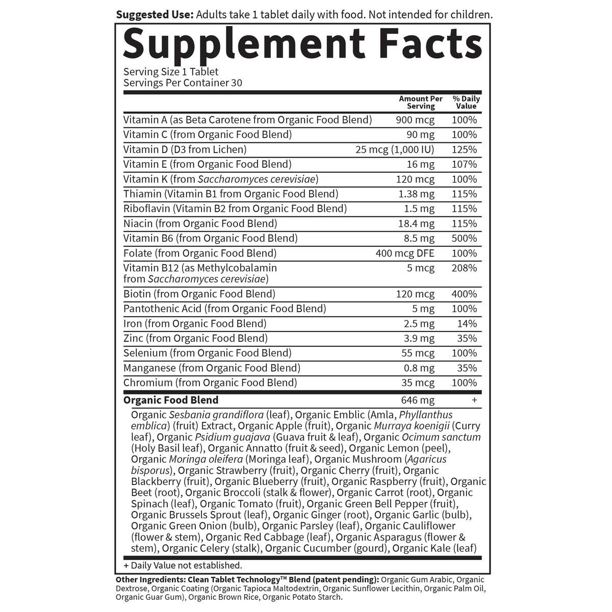 Garden of Life Organics Multivitamin for Women - Women's Once Daily Multi - Whole Food Multi with Iron, Biotin, Vegan Organic Womens Multivitamin for Health - FENGGESTORE20