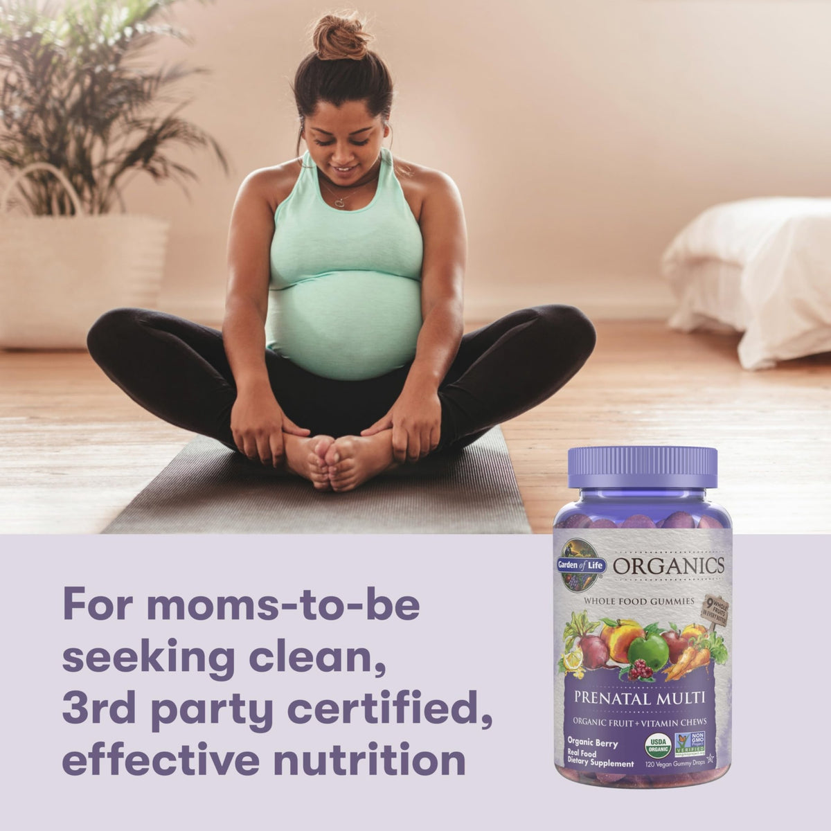 Garden of Life Organics Prenatal Gummies – Prenatal Vitamins for Women with Energy Metabolism Support & Healthy Fetal Development Support - FENGGESTORE20