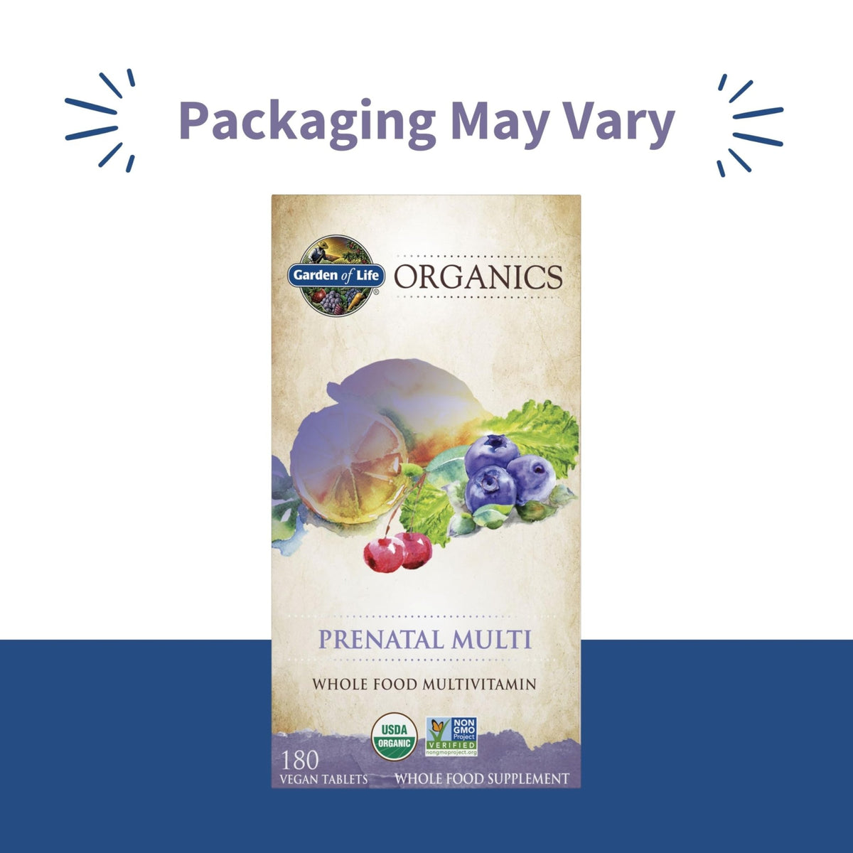 Garden of Life Organics Prenatal Multivitamin with Folate, B6, B12, D3 & Iron – Prenatal Vitamins for Women with Energy Metabolism Support for Healthy - FENGGESTORE20