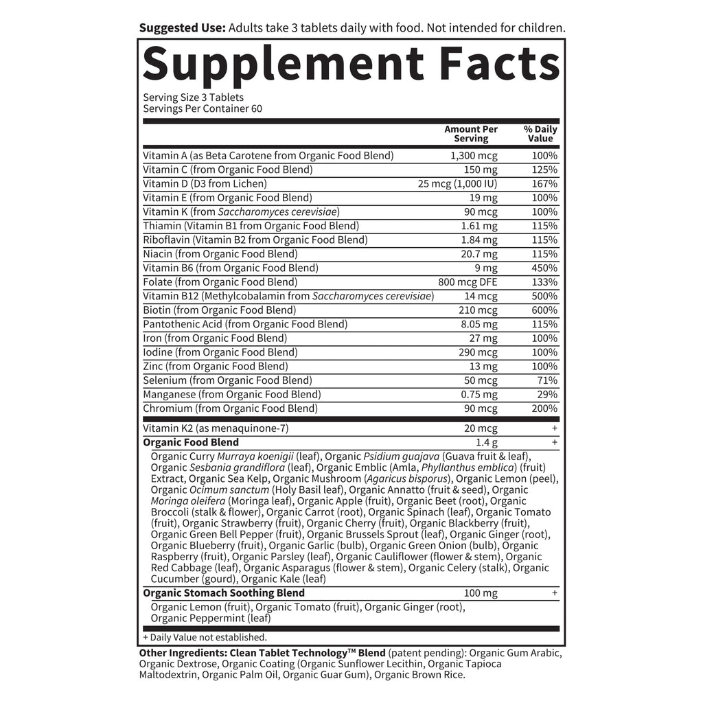 Garden of Life Organics Prenatal Multivitamin with Folate, B6, B12, D3 & Iron – Prenatal Vitamins for Women with Energy Metabolism Support for Healthy - FENGGESTORE20