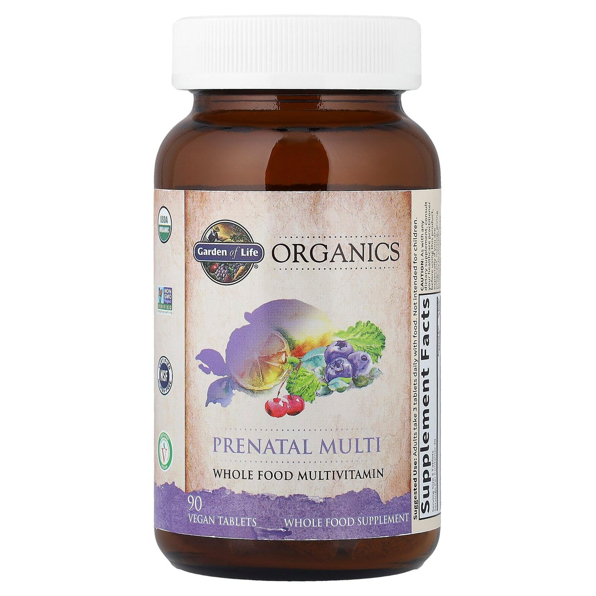 Garden of Life Organics Prenatal Multivitamin with Folate, B6, B12, D3 & Iron – Prenatal Vitamins for Women with Energy Metabolism Support for Healthy Fetal Development - FENGGESTORE20