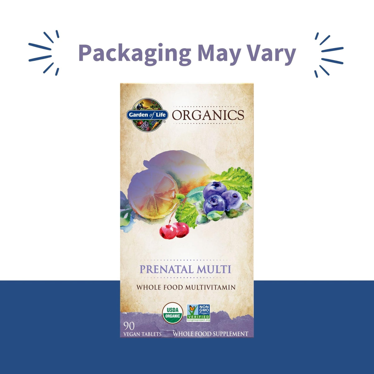 Garden of Life Organics Prenatal Multivitamin with Folate, B6, B12, D3 & Iron – Prenatal Vitamins for Women with Energy Metabolism Support for Healthy Fetal Development - FENGGESTORE20