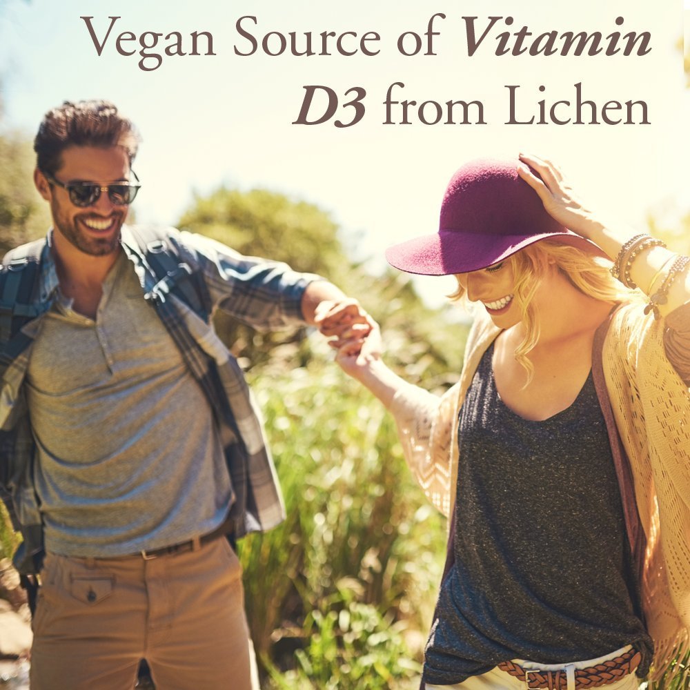 Garden of Life Organics Vegan Vitamin D3 Chewable - Raspberry Lemon, 2,000 IU (50mcg) Whole Food Vitamin D3 from Lichen - FENGGESTORE20