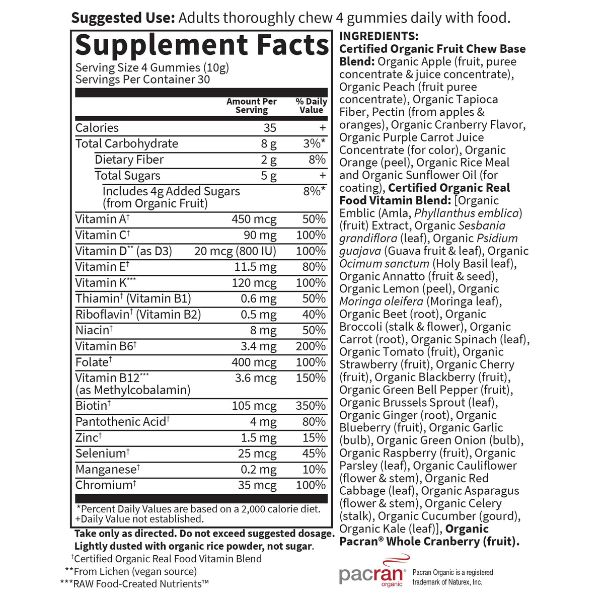 Garden of Life Organics Women's Gummy Vitamins - Berry - Certified Organic, Non-GMO, Vegan, Kosher Complete Multi - Methyl B12, C & D3 - Gluten - FENGGESTORE20