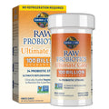 Garden of Life Raw Probiotics for Women and Men with Digestive Enzymes, 100 Billion CFU, Clinically Studied Strains, Shelf Stable, 30 Capsules - FENGGESTORE20
