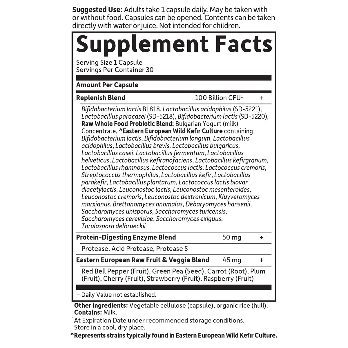 Garden of Life Raw Probiotics for Women and Men with Digestive Enzymes, 100 Billion CFU, Clinically Studied Strains, Shelf Stable, 30 Capsules - FENGGESTORE20
