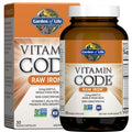 Garden of Life Vitamin Code Raw Iron Supplement - 30 Vegan Capsules, 22mg Once Daily Iron, Vitamins C, B12, Folate, Fruit, Veggies & Probiotics, Iron Supplements for Women, Energy & Anemia Support - FENGGESTORE20