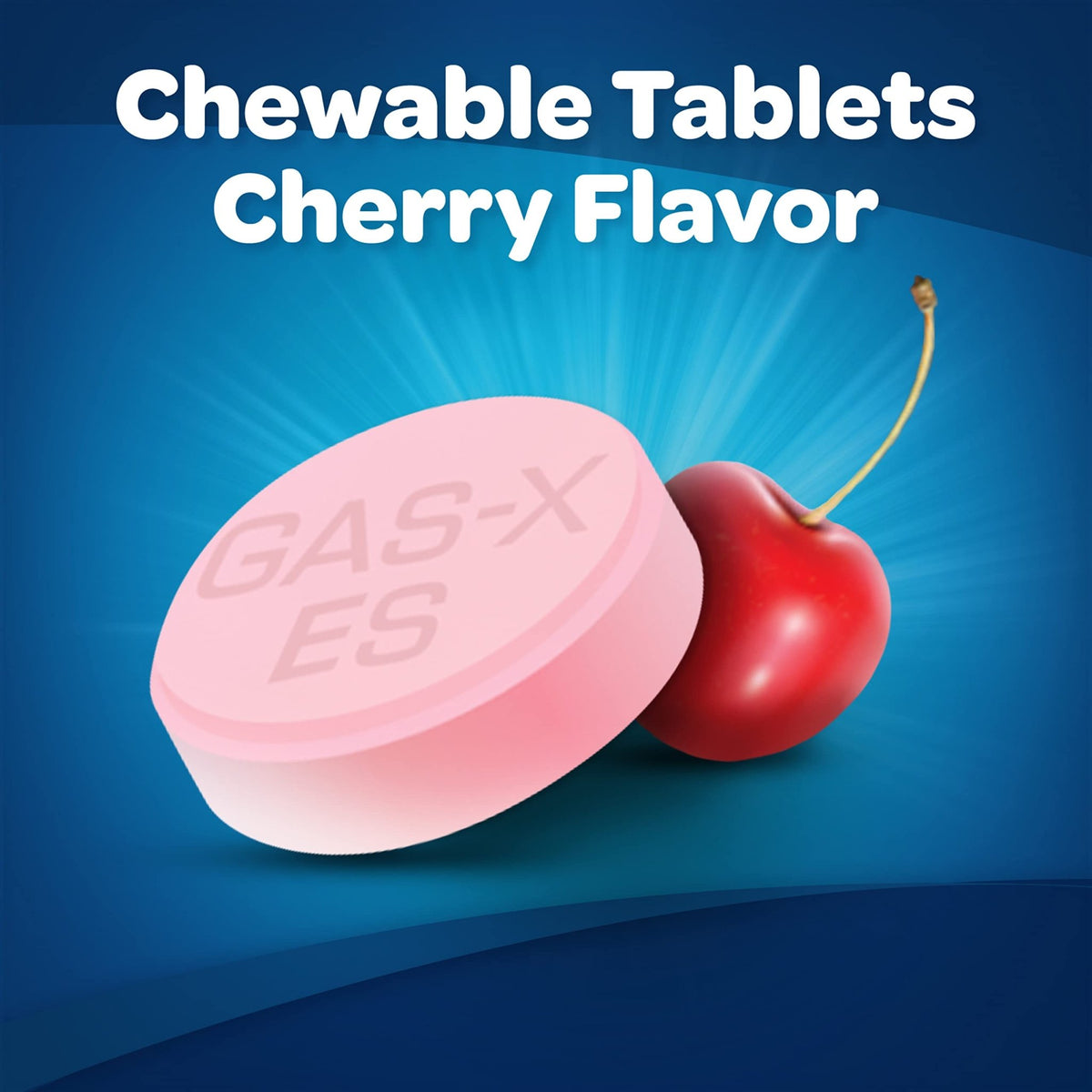 Gas-X Extra Strength Chewable Gas Relief Tablets with Simethicone 125 mg for Bloating Relief, Cherry - 72 Count - FENGGESTORE20
