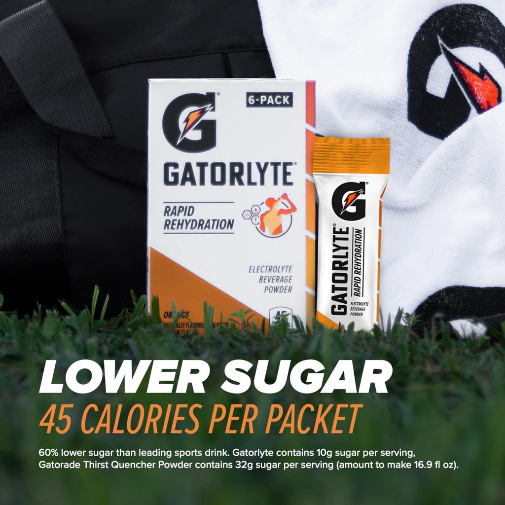 Gatorlyte Rapid Rehydration Electrolyte Beverage, Variety Pack, Lower Sugar, Specialized Blend of 5 Electrolytes, No Artificial Sweeteners or Flavors, 18 pack - FENGGESTORE20