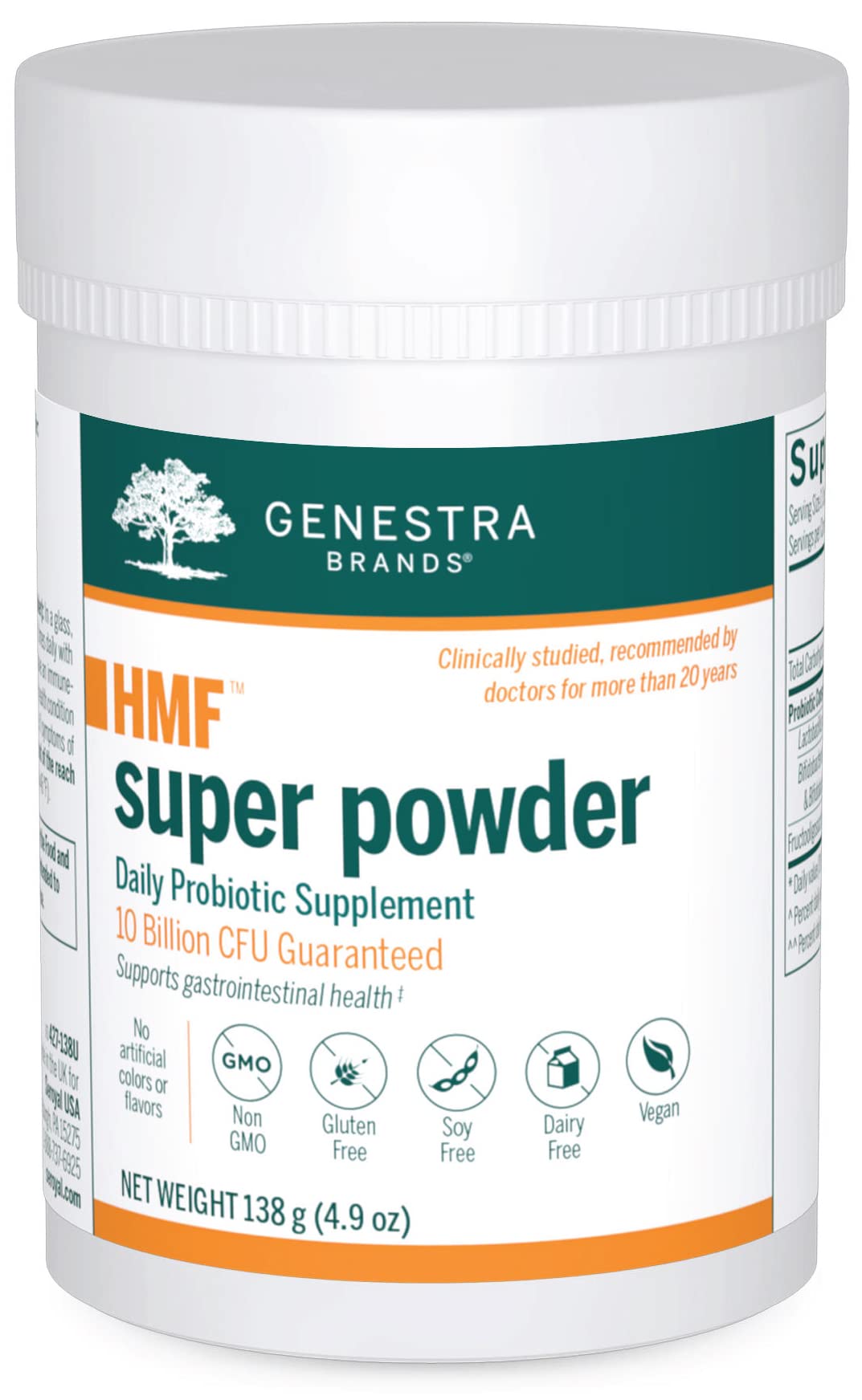 Genestra Brands HMF Super Powder | Probiotic Formula to Support Healthy Gut Flora | 4.9 Oz - FENGGESTORE20
