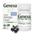 Genexa Allergy Care | Drug Free, Non-Drowsy Allergy & Decongestant Remedy for Adults | Vegan & Non-GMO | Homeopathic Allergy Relief Made Clean | Organic Acai Berry Flavor | 60 Chewable Tablets - FENGGESTORE20
