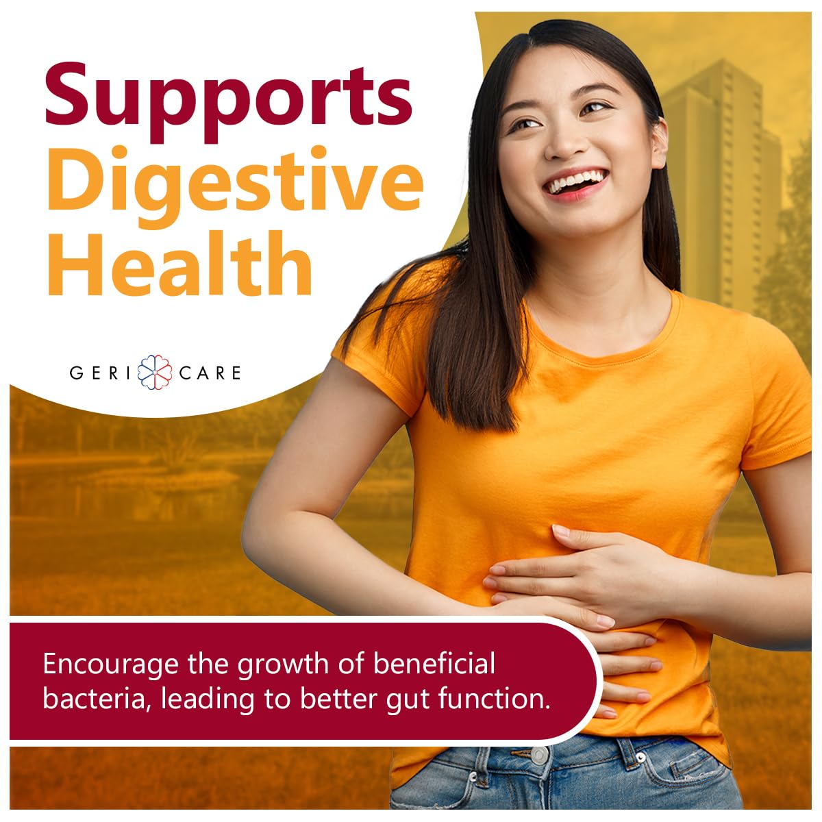 GeriCare Prebiotic Digestive Support, Gummies Compare to Metamucil Fiber Gummies, Berry Flavor, 72 Count, Plant-Based Fiber for Gut Health, Non-GMO, - FENGGESTORE20