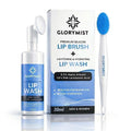 GloryMist All In One Lip Wash & Silicone Brush – Hydrating, Brightening & Exfoliating foaming Cleanser for Dry - FENGGESTORE20