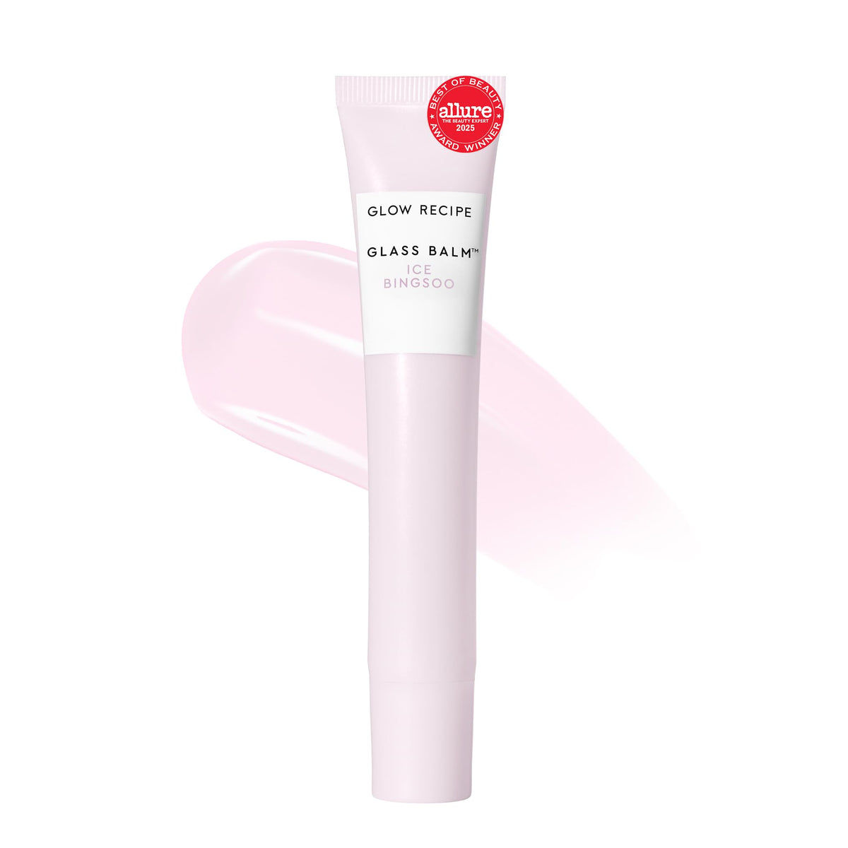 Glow Recipe Glass Balm Lip Treatment - 12Hr Hydrating Lip Balm & Moisturizer with Hyaluronic Acid to Smooth, Plump & Protect from Dryness, High Shine Finish - Clear Tint, Ice Bingsoo (15 ml) - FENGGESTORE20