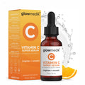 GlowMedik Vitamin C Serum for Face - Illuminating Brightening Serum for Dark Spots - Dark Spot Corrector with Hyaluronic Acid & Vitamin E - Fine Lines & Wrinkles, Sensitive Skin, Made in USA 1 fl oz - FENGGESTORE20