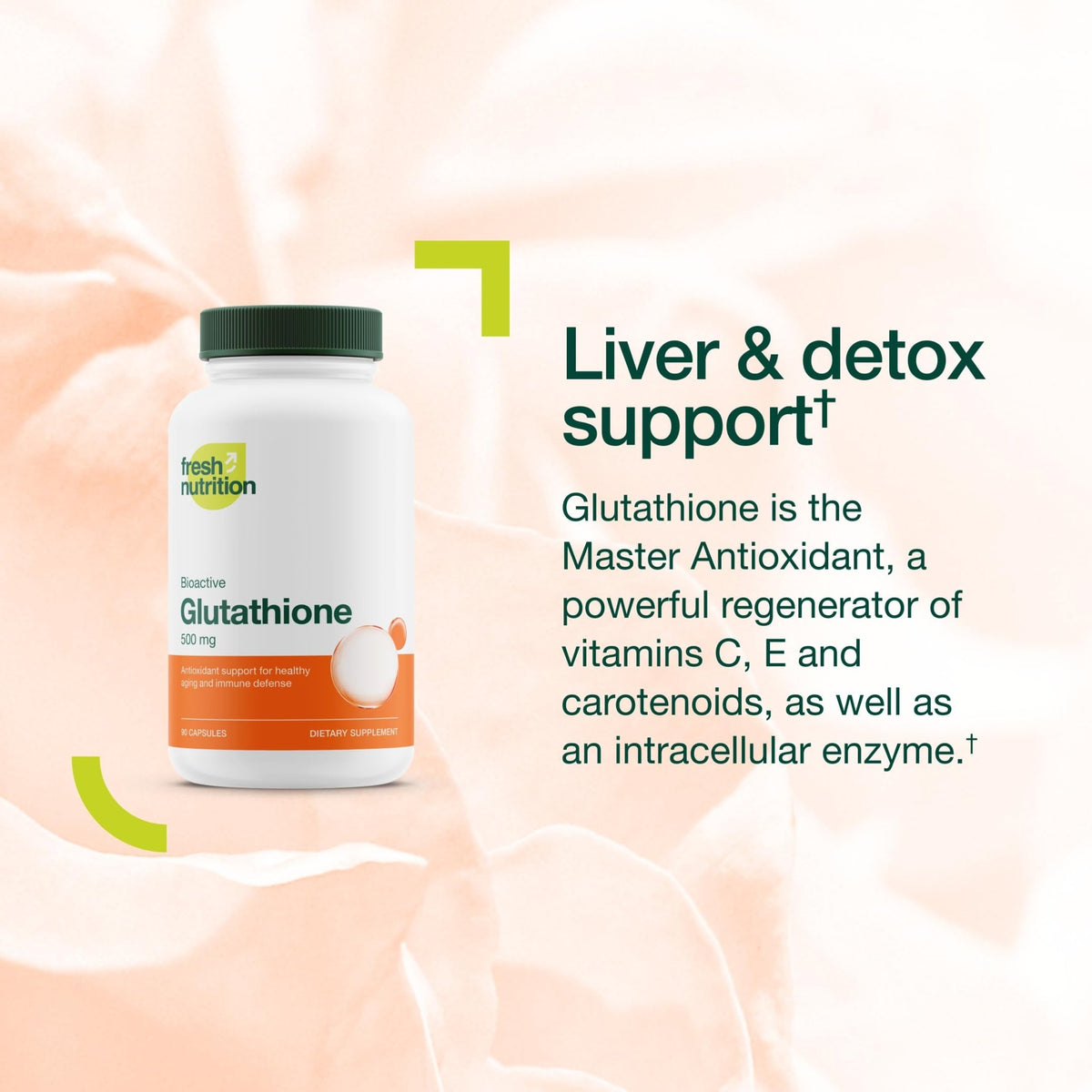 Glutathione Supplement Capsule - Strongest DNA Verified Glutathione Reduced - Vegan Friendly, Non GMO, Gluten & Soy Free - FENGGESTORE20