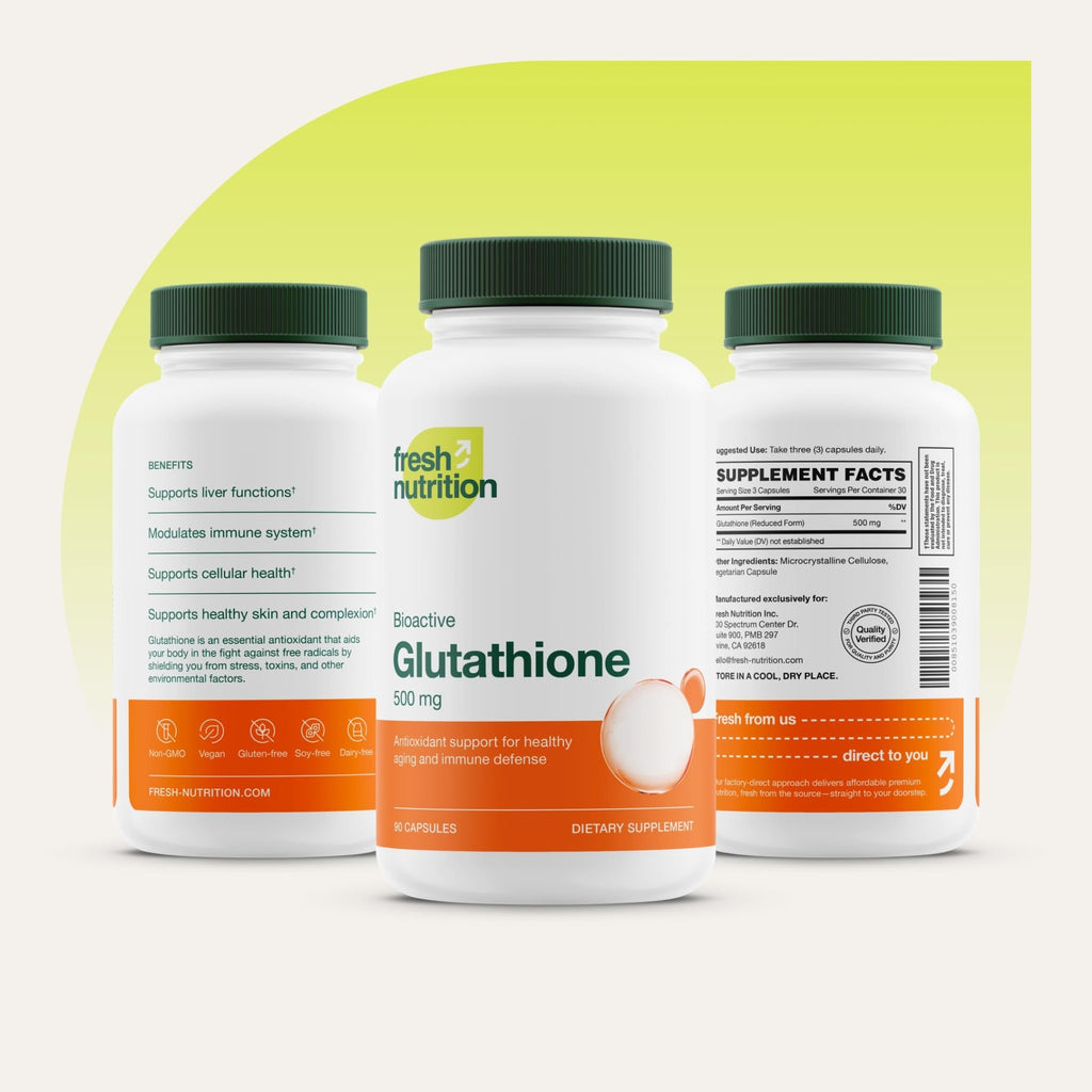 Glutathione Supplement Capsule - Strongest DNA Verified Glutathione Reduced - Vegan Friendly, Non GMO, Gluten & Soy Free - FENGGESTORE20