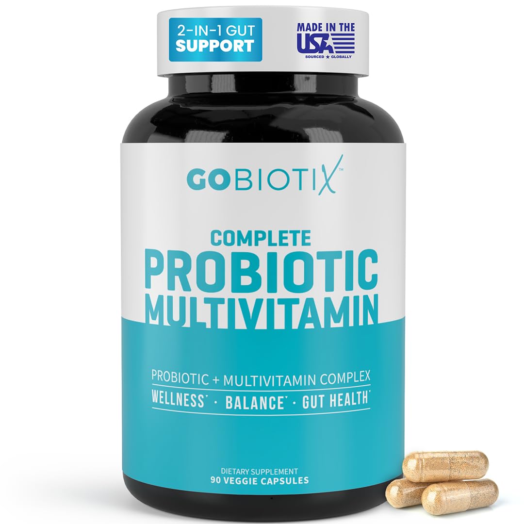 GOBIOTIX Multivitamin with Probiotics and Digestive Enzymes - 25 Billion CFU - Digestive Health, Probiotics - FENGGESTORE20