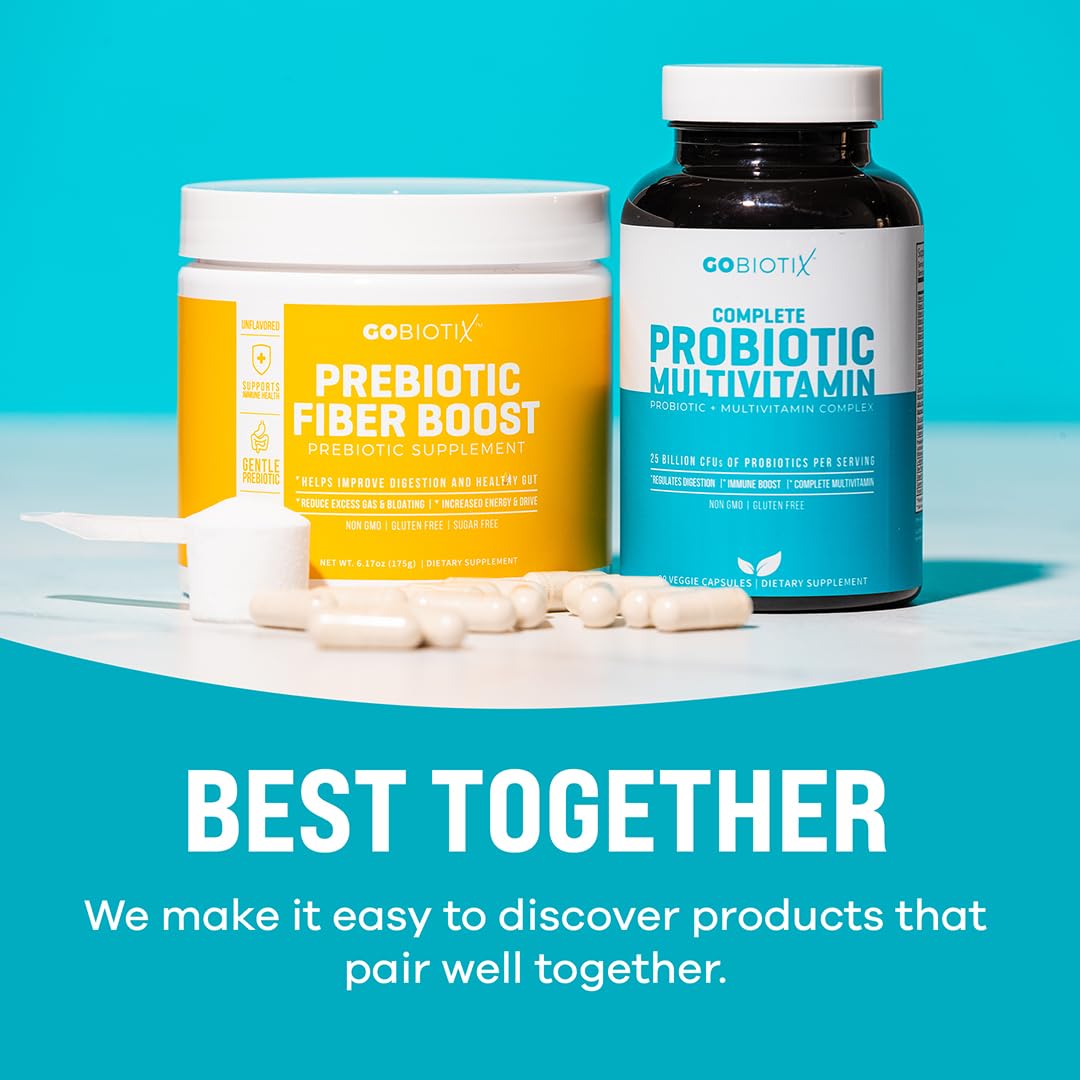 GOBIOTIX Multivitamin with Probiotics and Digestive Enzymes - 25 Billion CFU - Digestive Health, Probiotics - FENGGESTORE20
