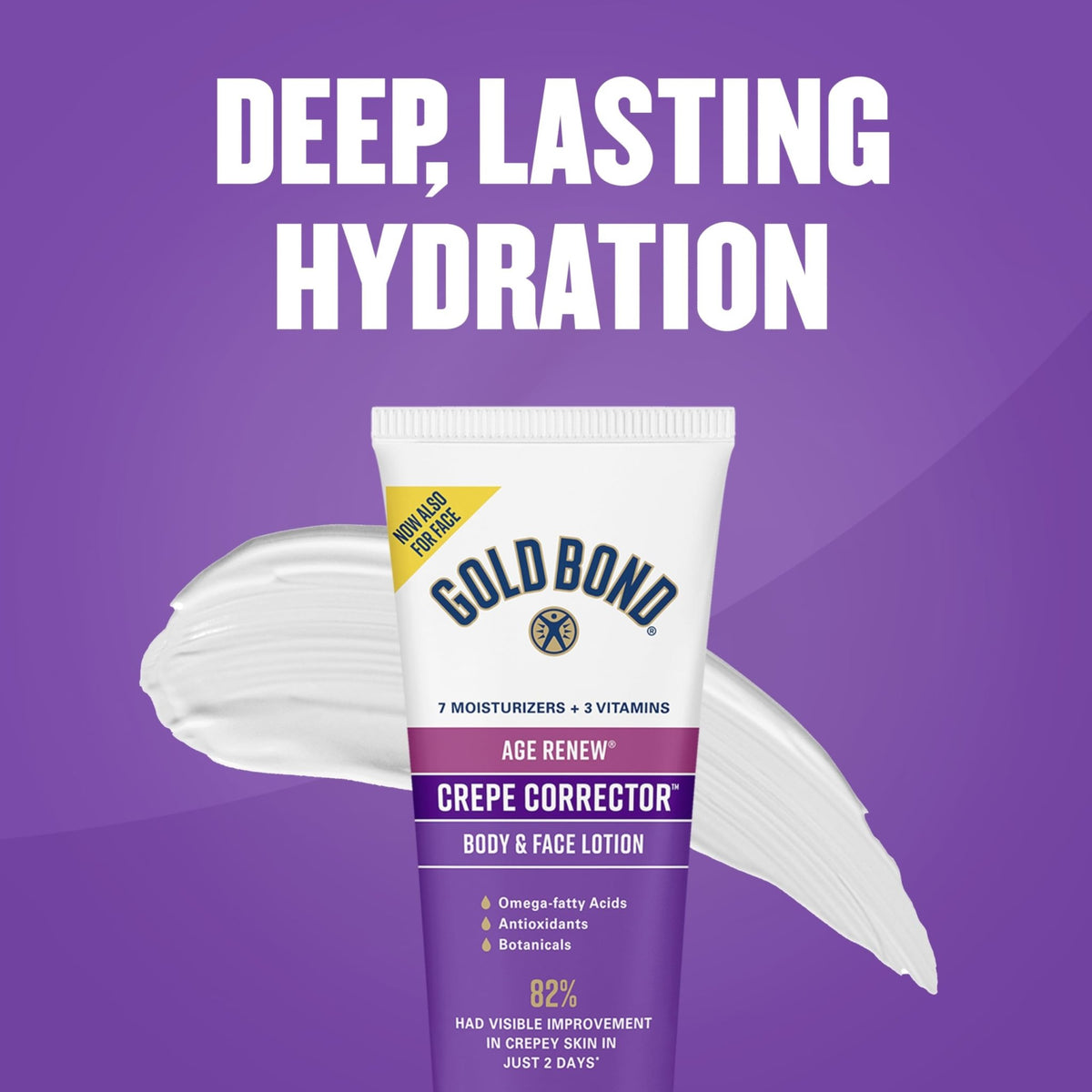 Gold Bond Age Renew Day & Night Duo Lotion Set for Body & Face, Crepe Corrector & Retinol Overnight Lotion - FENGGESTORE20