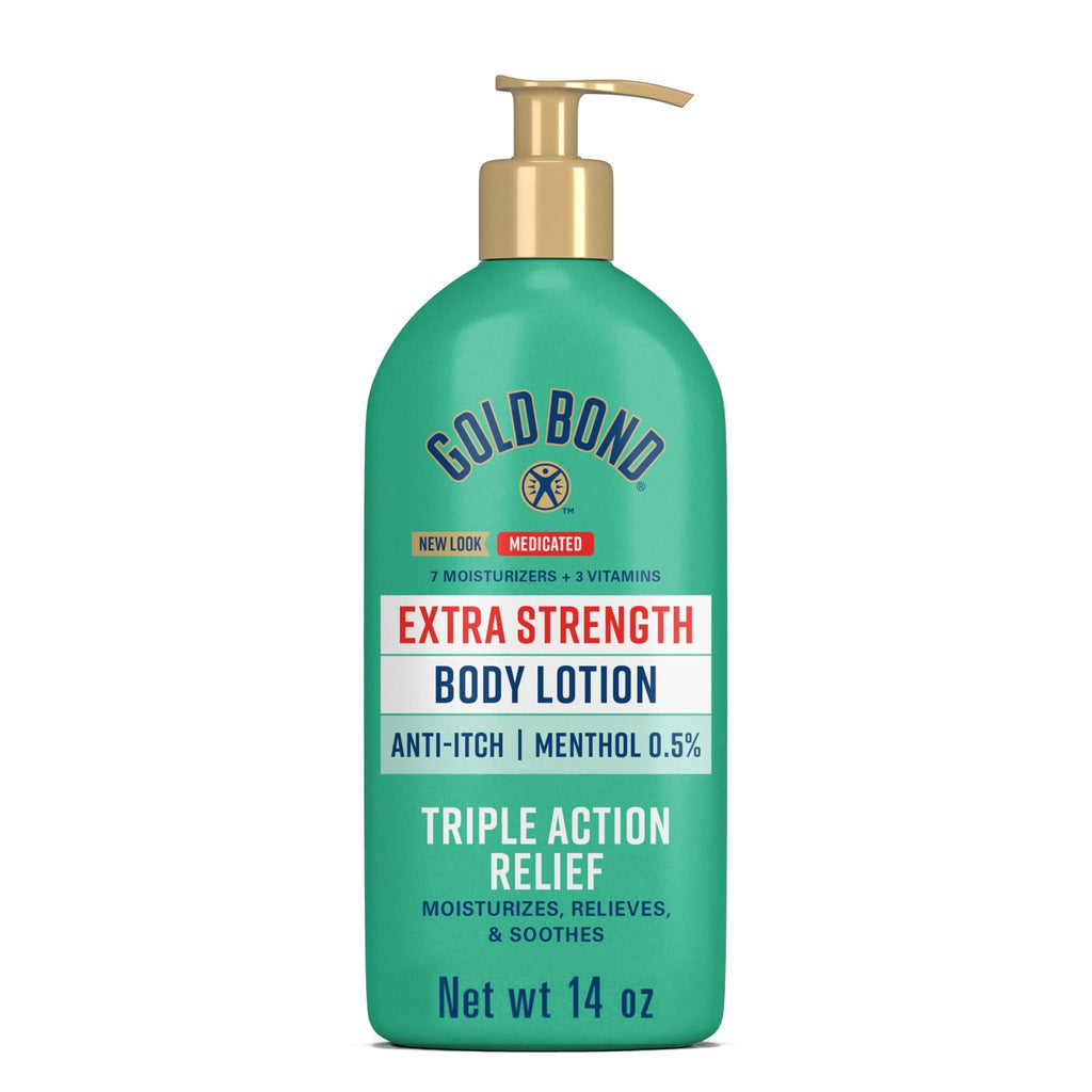 Gold Bond Medicated Extra Strength Body Lotion, Moisturizes, Relieves & Soothes, 14 oz Lotion - FENGGESTORE20
