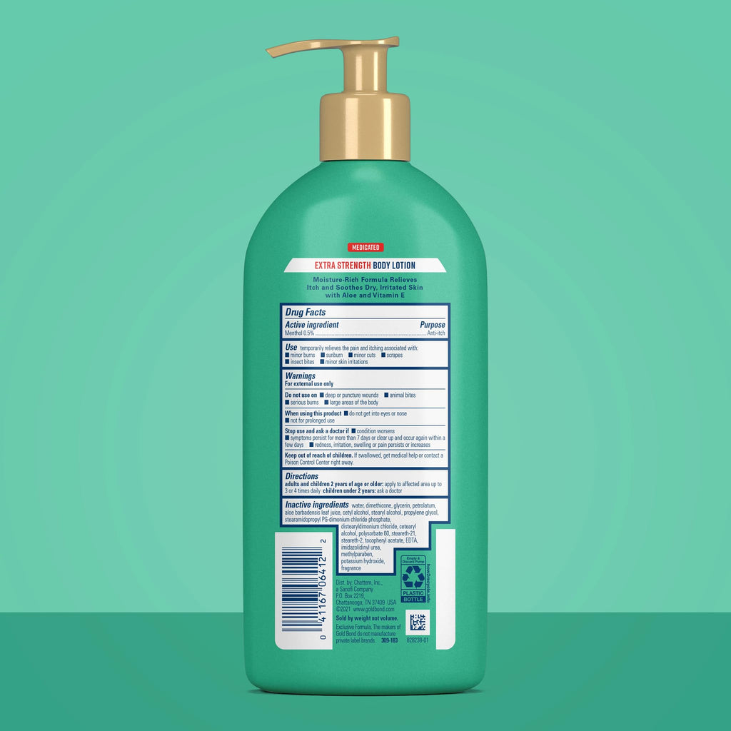 Gold Bond Medicated Extra Strength Body Lotion, Moisturizes, Relieves & Soothes, 14 oz Lotion - FENGGESTORE20