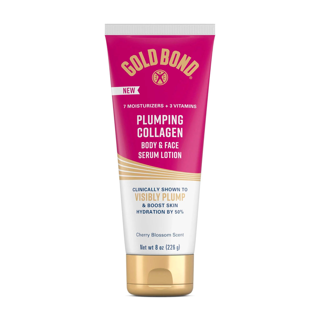 Gold Bond Plumping Collagen Body & Face Serum Lotion, Lightweight Hydrating Moisturizer with Collagen Peptide Complex - FENGGESTORE20