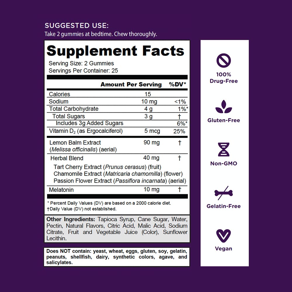 Goli Nutritional Supplement, Extra Strength Sleep Gummy 10mg Melatonin - 1 Pack 50 Count - Gluten-Free, Vegan, Non-GMO, and Gelatin-Free - FENGGESTORE20