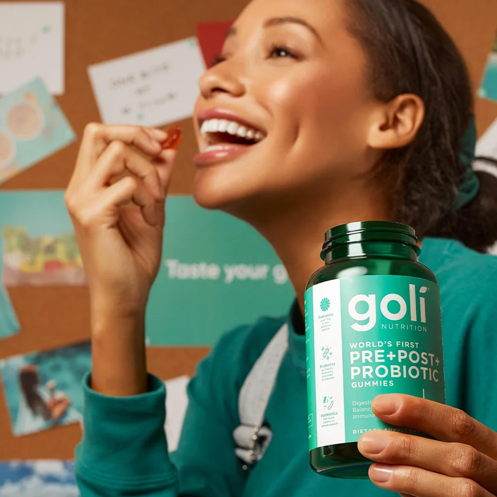Goli Pre Pro Postbiotic Gummies - Worlds First 3-in-1 Formula with DE111 Probiotics, XOS Prebiotics, MCC1849 Postbiotics - Vegan, Non-GMO, Gluten-Free - FENGGESTORE20