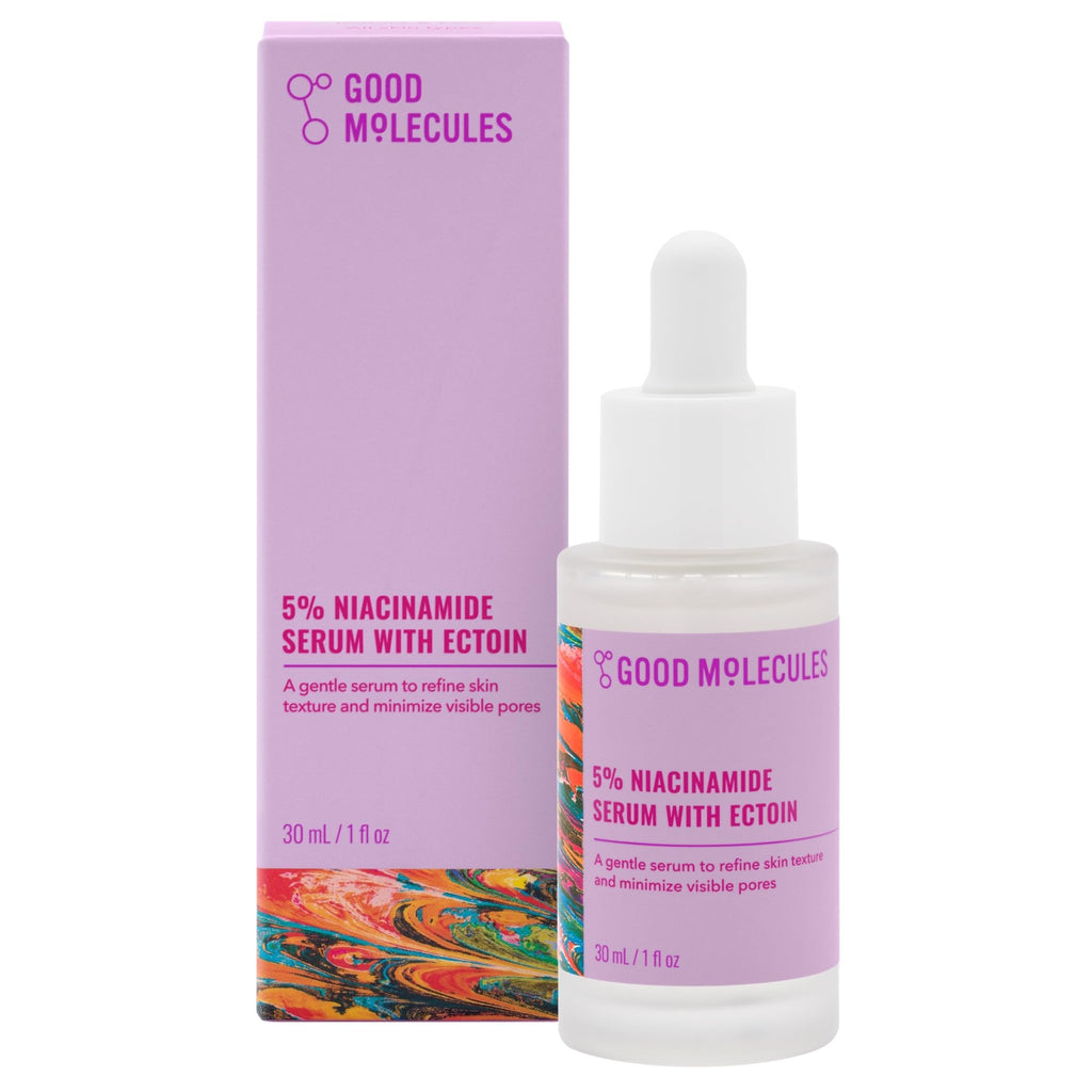 Good Molecules 5% Niacinamide Serum with Ectoin - Ultra Hydrating Serum to Target Enlarged Pores and Blemishes - FENGGESTORE20