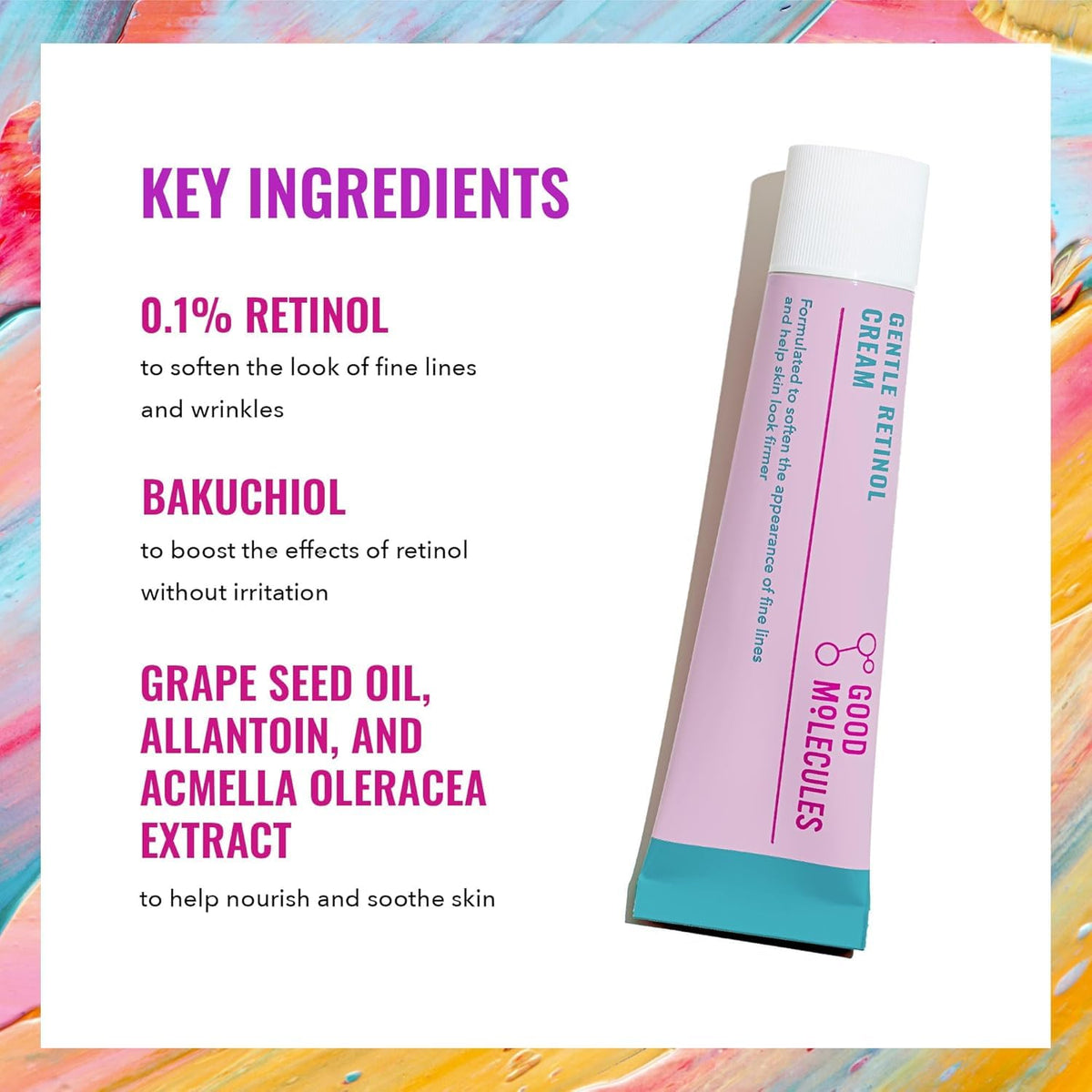 Good Molecules Gentle Retinol Cream - Retinol Night Cream to Minimize Appearance of Fine Lines & Wrinkles - FENGGESTORE20