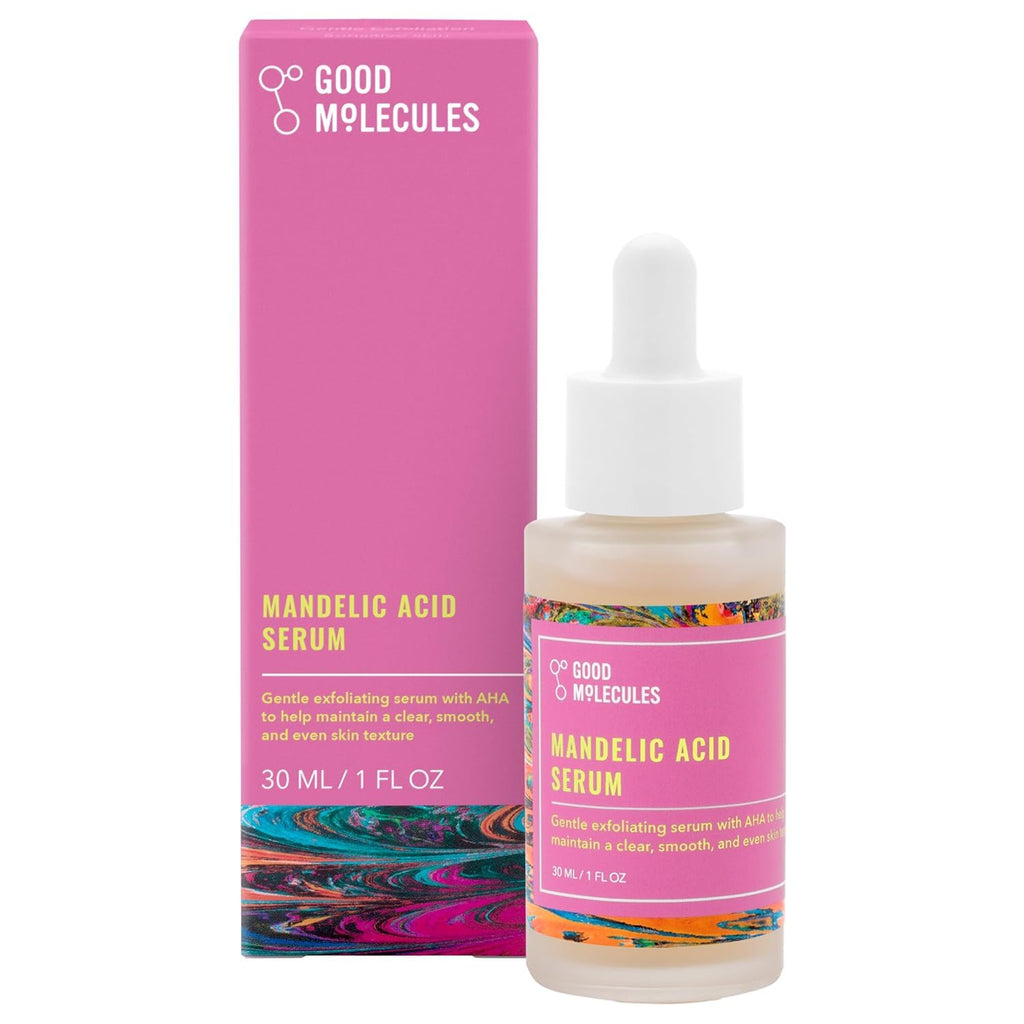Good Molecules Mandelic Acid Serum - Gentle Face Exfoliator Serum with Ultra Hydrating Hyaluronic Acid - FENGGESTORE20