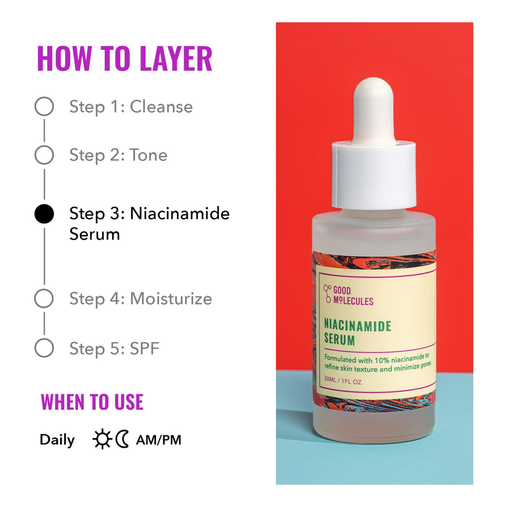 Good Molecules Niacinamide Serum - 10% Niacinamide to Target Blemishes, Nourishment - FENGGESTORE20