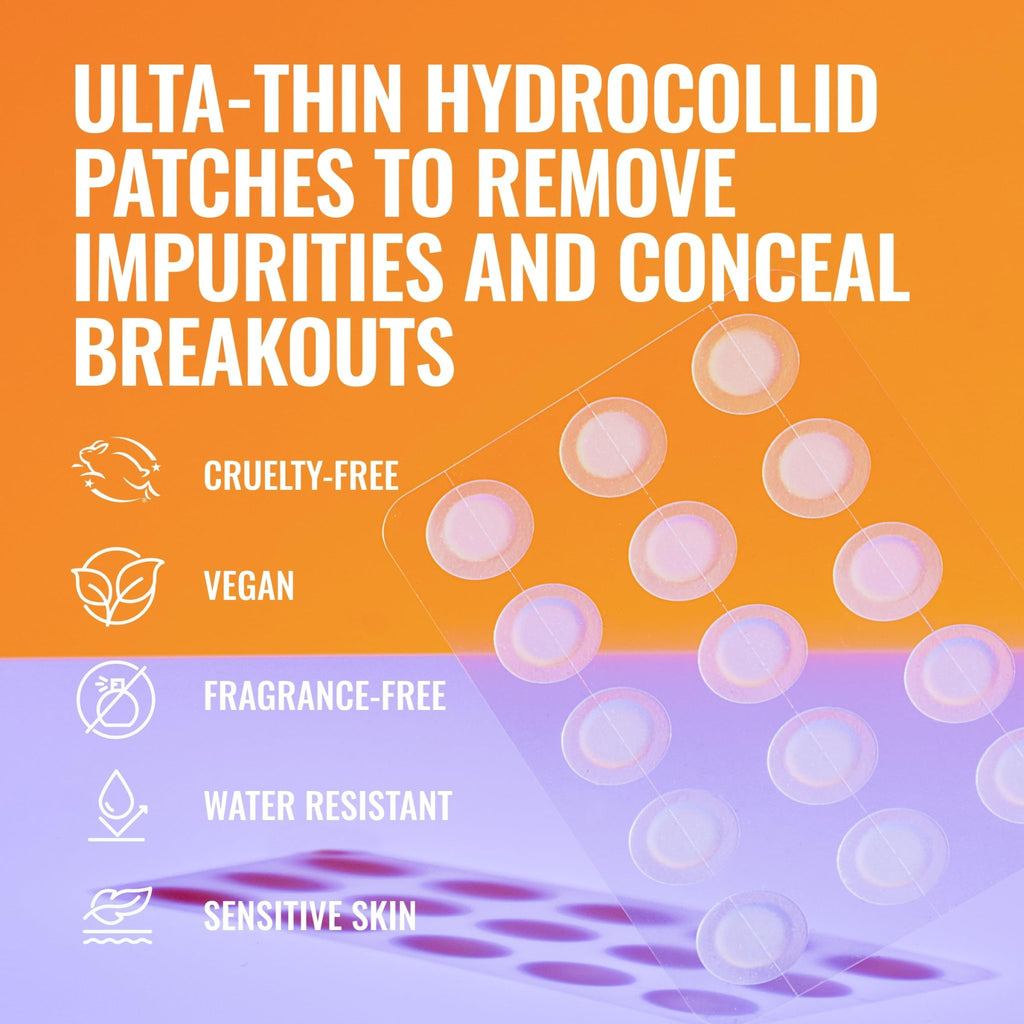 Good Molecules Pimple Patches for Face, 60 Pack – Ultra-Thin Hydrocolloid Acne & Zit Patches - FENGGESTORE20