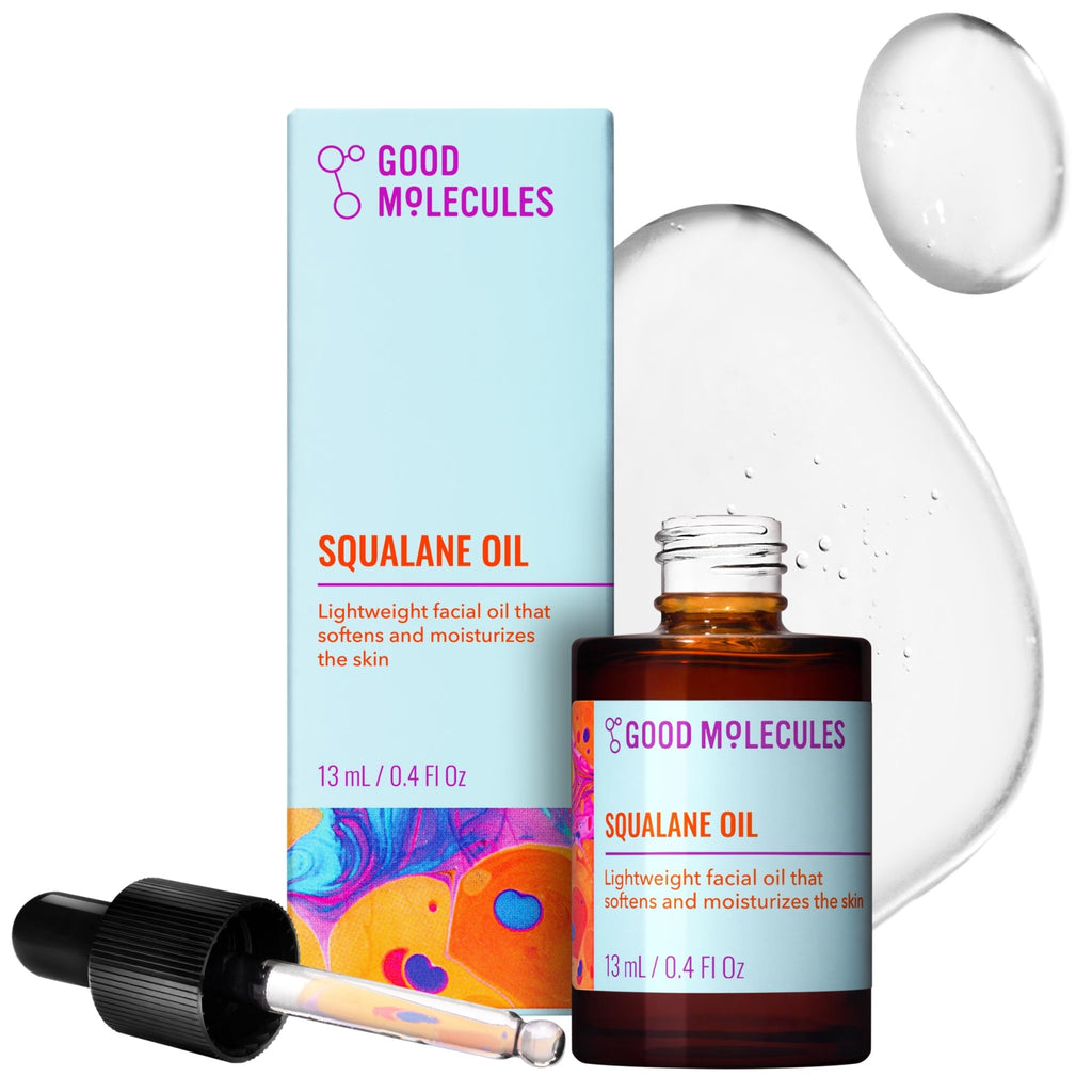 Good Molecules Squalane Oil - 100% Natural Squalane Oil Non-Greasy Moisturizer for Face, Skin, and Hair - Skin Firming - FENGGESTORE20