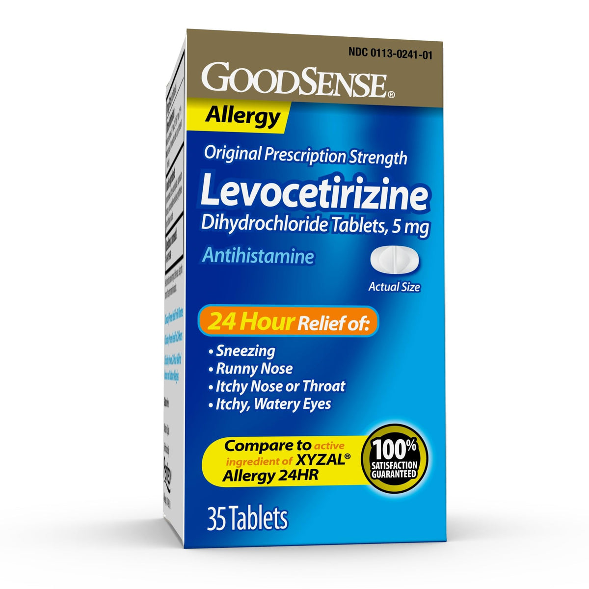 Good Sense Levocetirizine Dihydrochloride Tablets, Antihistamine, 5 mg, 35 Count (Pack of 1) - FENGGESTORE20
