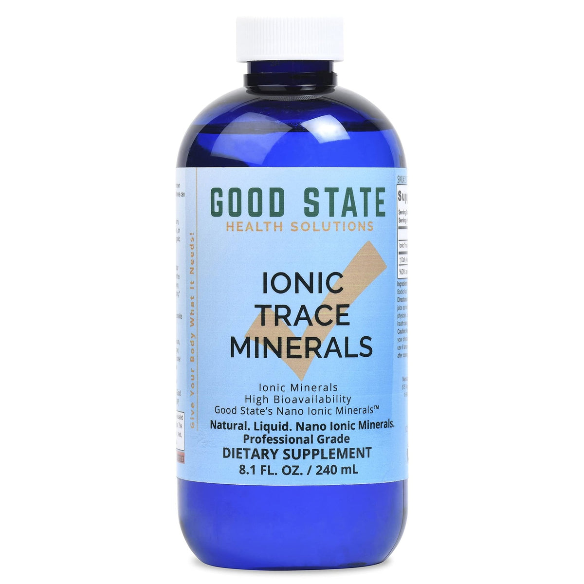 Good State Liquid Ionic Trace Minerals (96 servings at 125 mg - 8 fl oz) - FENGGESTORE20